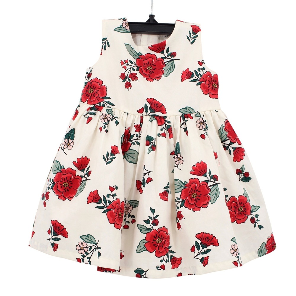 Carters Baby Girl Floral Sleeveless Dress Red White 6 Months 1R618110